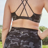Intent Eco Jersey HW Legging- Black Camo Print
