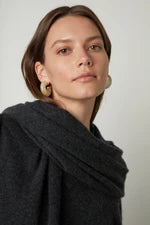 Mel Cashmere Scarf - Charcoal