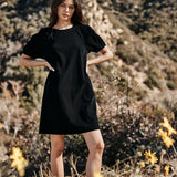 Ryleigh Corduroy Short Dress - Black