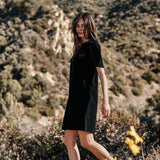 Ryleigh Corduroy Short Dress - Black