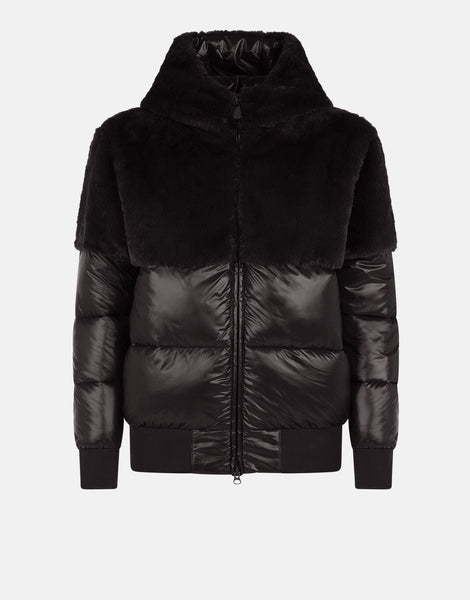 Ginevra Hooded Jacket- Black
