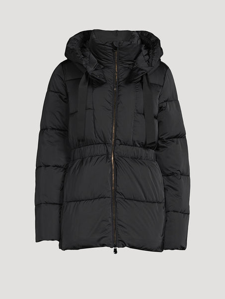 Haya Hooded Coat- Black