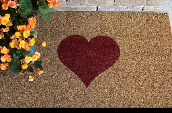 Red Heart Large Door Mat