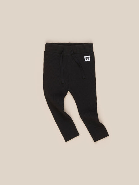 Ribbed Leggings - Black