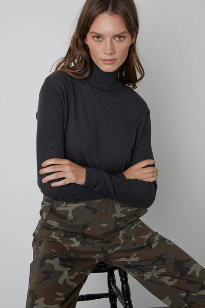 Cara Lux Cotton L/S - Charcoal