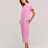 GABBY MINERAL WASH DRESS - Pink