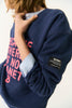 New Because Sweatshirt Woman - Blue Indigo
