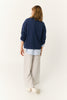 New Because Sweatshirt Woman - Blue Indigo
