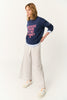 New Because Sweatshirt Woman - Blue Indigo