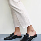 Poltava Mule With Braid- Black