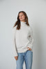Renny Lux Cotton Cashmere Top- Chalk