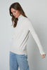 Renny Lux Cotton Cashmere Top- Chalk
