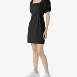 Resort Poplin Dress-Black