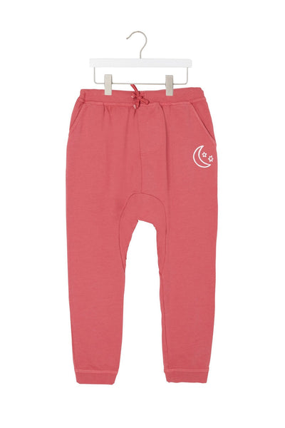 Star Moon Harem Jogger - Pink Lotus
