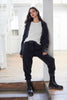 Tabby Sherpa Fleece Jogger - Charcoal
