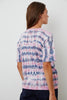 Tristine Tie Dye Cotton Vneck Tee - Twilight