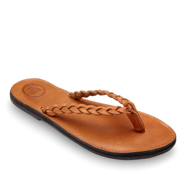 The Trenza Flip Flop - Caramel