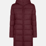 Taylor Hooded Coat - Wine Red