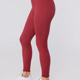 Love Sculpt 7/8 Ruffle Legging - Ruby