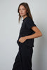 Wrenley Mock Neck Top- Black